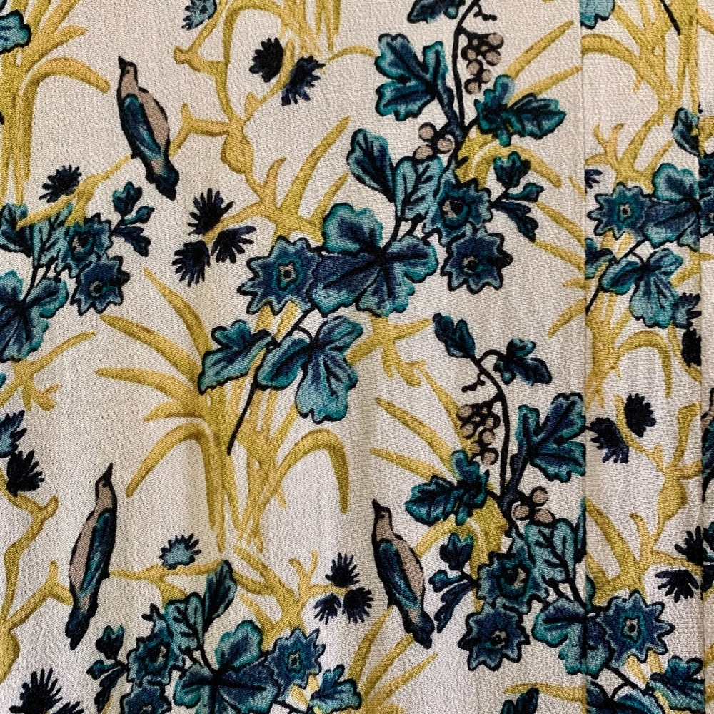 Ivory patterned button down top - Picture 6 of 6